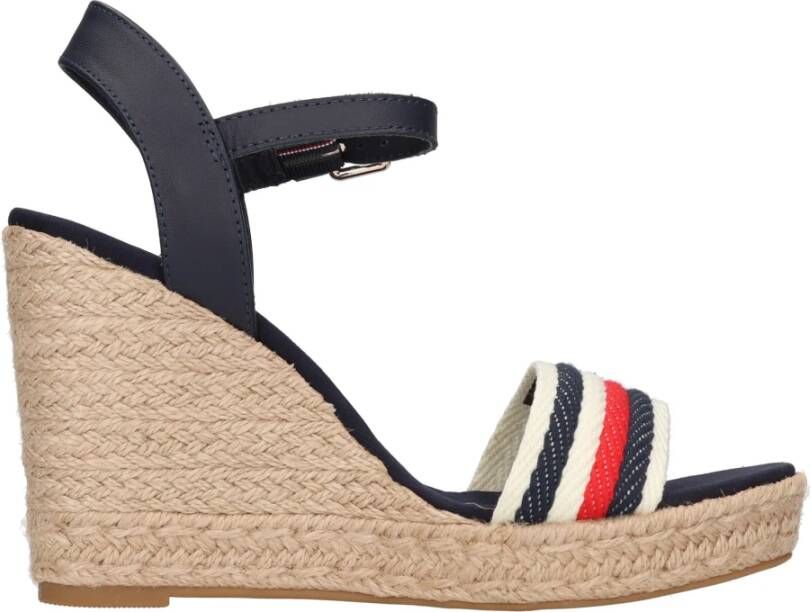 Tommy Hilfiger Corporate Wedge Platform Sandalen Multicolor Dames