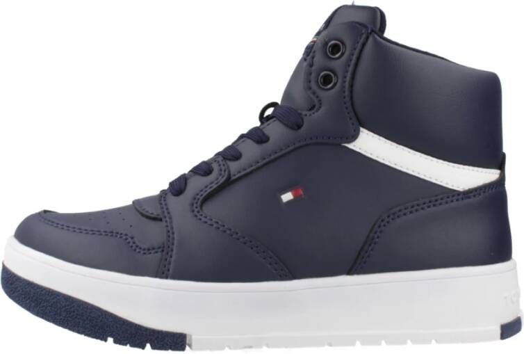 Tommy Hilfiger Mid-Cut Lace-Up Sneaker Blue Dames