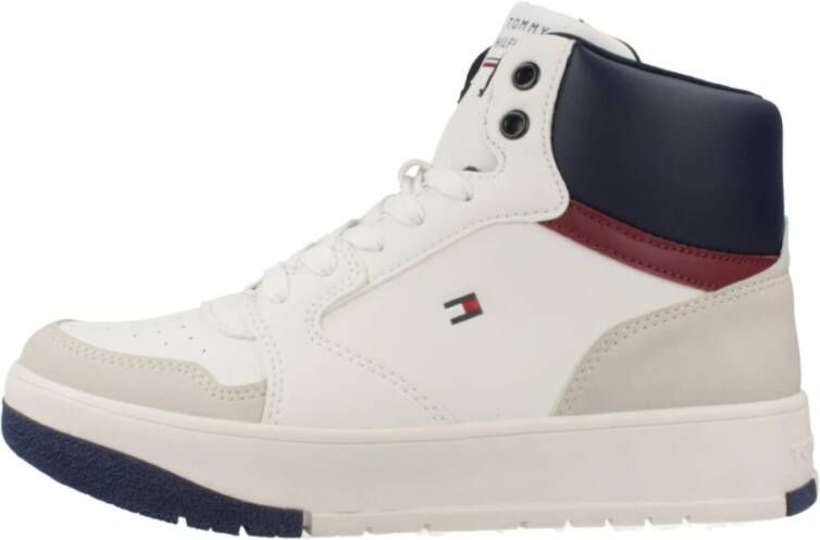 Tommy Hilfiger Mid Cut Lace-Up Sneaker White Heren