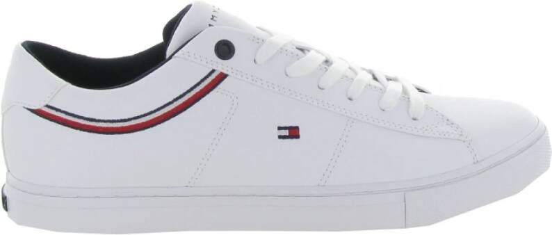 Tommy Hilfiger Sneakers ESSENTIAL LEATHER SNEAKER DETAIL met strepen in tommy-kleuren