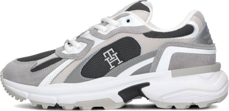 TOMMY HILFIGER Lage Sneakers Dames Th Modern Rugged Runner Maat: 36 Kleur: Grijs