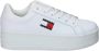 Tommy Hilfiger Polyester Vetersneaker Met Bedrukt Logo En Sleehakzool - Thumbnail 1