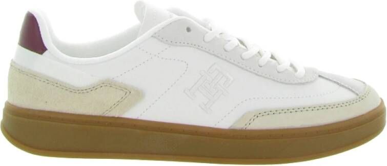 Tommy Hilfiger Nautische Heritage Leren Sneaker White Dames