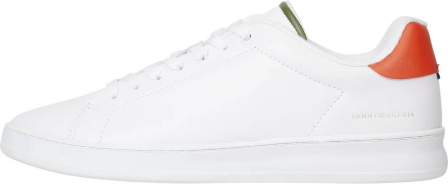 Tommy Hilfiger Sneaker van leer met contrastgarnering