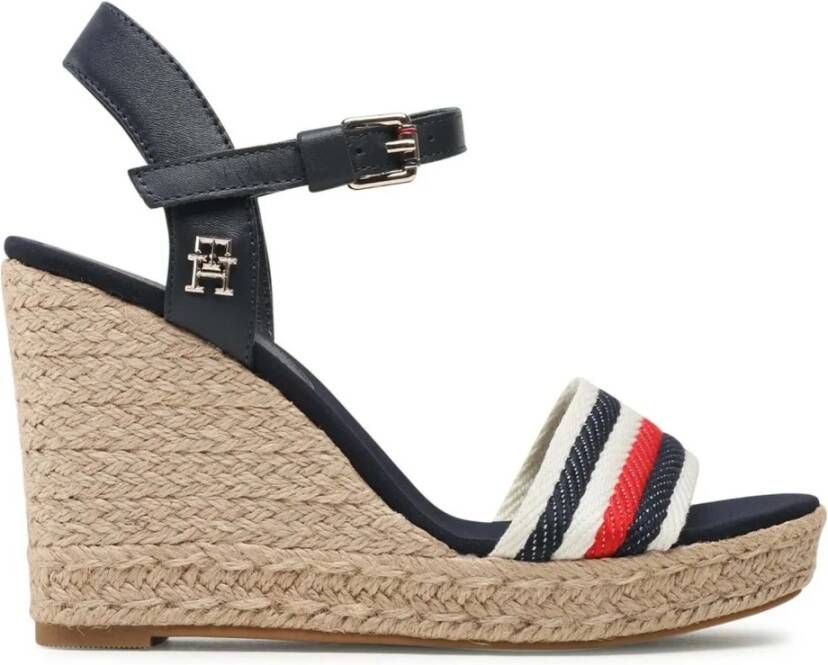 Tommy Hilfiger Corporate Wedge Platform Sandalen Multicolor Dames