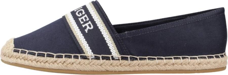 Tommy Hilfiger Platte Espadrilles voor Vrouwen Blue Dames