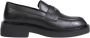 Tommy Hilfiger Platte Loafer Schoenen Collectie Leren Samenstelling Black Dames - Thumbnail 1