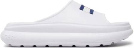 Tommy Hilfiger Platte PVC Logo Muilezel Schoenen White Dames