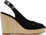 Tommy Hilfiger Sleehaksandaaltjes ICONIC ELENA SLING BACK WEDGE zomerschoen sandaal keilhak met verstelbare gesp - Thumbnail 61