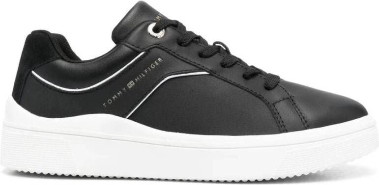 Tommy Hilfiger Rechtbank sneaker Black Dames