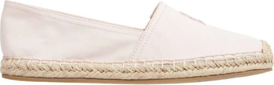 Tommy Hilfiger Roze Geborduurde Platte Espadrilles Pink Dames