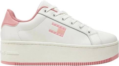 Tommy Hilfiger Roze Sneakers 1Uscita White Dames