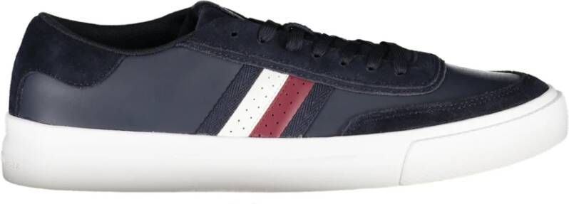 Tommy Hilfiger Blauwe Heren Sportschoenen met Contrastdetails Blue Heren