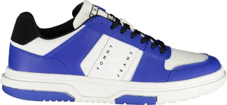 Tommy Hilfiger Blauwe Sportieve Veterschoenen met Contrastdetails en Logoprint Blue Heren