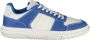 Tommy Hilfiger Witte polyester sneakers met veters contrastdetails logo Blue Heren - Thumbnail 1