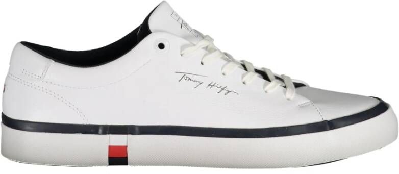 Tommy Hilfiger Stijlvolle witte sneakers voor elke gelegenheid White Heren