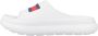 Tommy Hilfiger Platte PVC Logo Muilezel Schoenen White Dames - Thumbnail 6