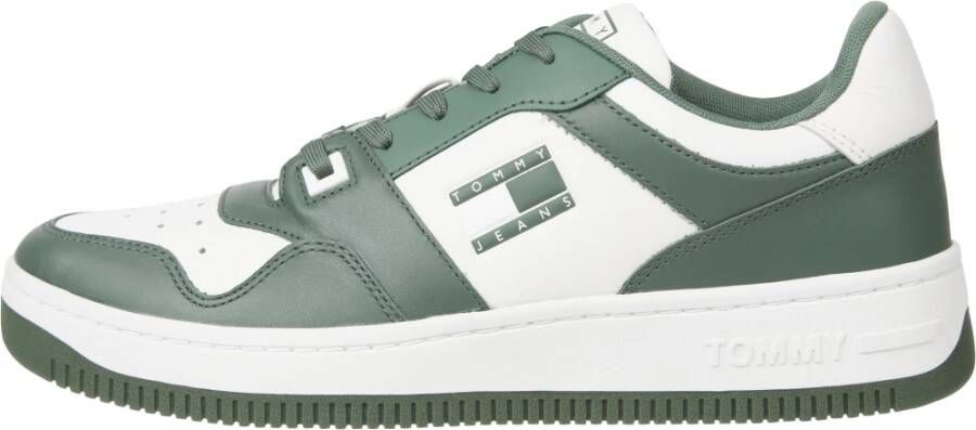 Tommy Hilfiger Retro Stijl Sneakers Green Heren