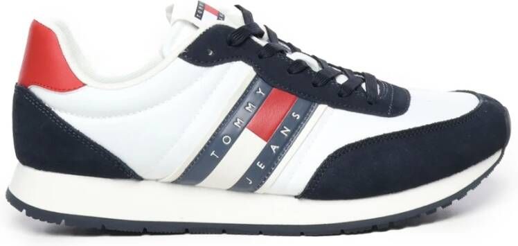 Tommy Hilfiger Sneakers van suède met contrasterende textuur Multicolor Heren