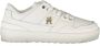 Tommy Hilfiger Polyester Vetersneaker Met Contrasterende Details En Logo - Thumbnail 3