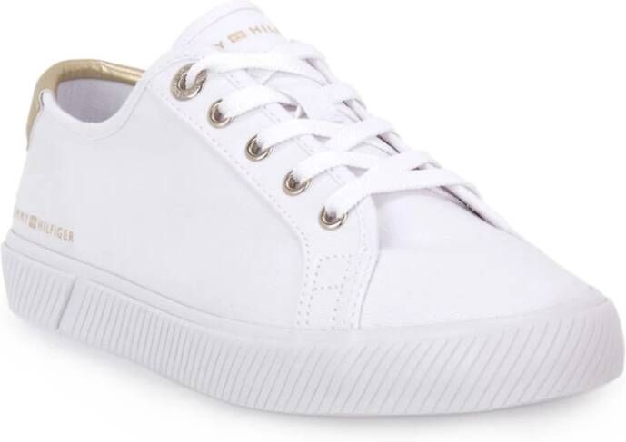 Tommy Hilfiger Vetersneakers voor vrouwen White Dames