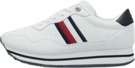 Tommy Hilfiger Plateausneakers ESSENTIAL WEBBING RUNNER met strepen opzij