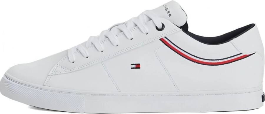 Tommy Hilfiger Sneakers ESSENTIAL LEATHER SNEAKER DETAIL met strepen in tommy-kleuren