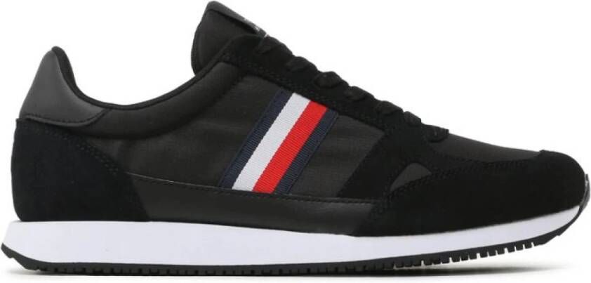 Tommy Hilfiger Slip-on sneakers MODERN RUNNER KNIT STRIPES ESS Veterschoen vrijetijdsschoen slipper met zijstrepen