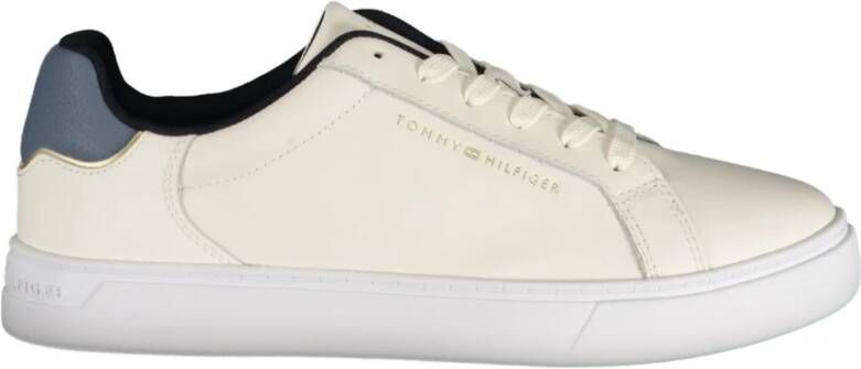 Tommy Hilfiger Sportieve Beige Sneakers met Blauwe Details Beige