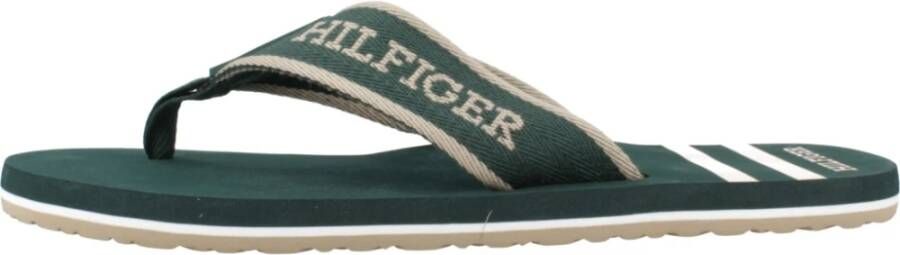 Tommy Hilfiger Teenslippers SPORTY HILFIGER BEACH SANDAL zomerschoen slippers poolslides zwemschip met logo-opschrift