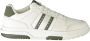 Tommy Hilfiger Sportieve Witte Sneakers Groene Details Print White Heren - Thumbnail 2