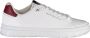 Tommy Hilfiger Sportieve witte vetersneakers met contrastdetails en logoprint White Heren - Thumbnail 2