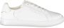 Tommy Hilfiger Sportieve witte vetersneakers met contrastdetails White Dames - Thumbnail 9