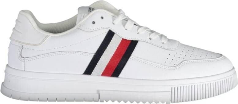 Tommy Hilfiger Plateausneakers TH BASKET CORE LITE vrijetijdsschoen halve schoen veterschoen met gepolsterde schacht