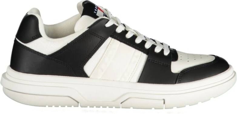 Tommy Hilfiger Sportieve Zwarte Sneakers met Witte Details Black Dames