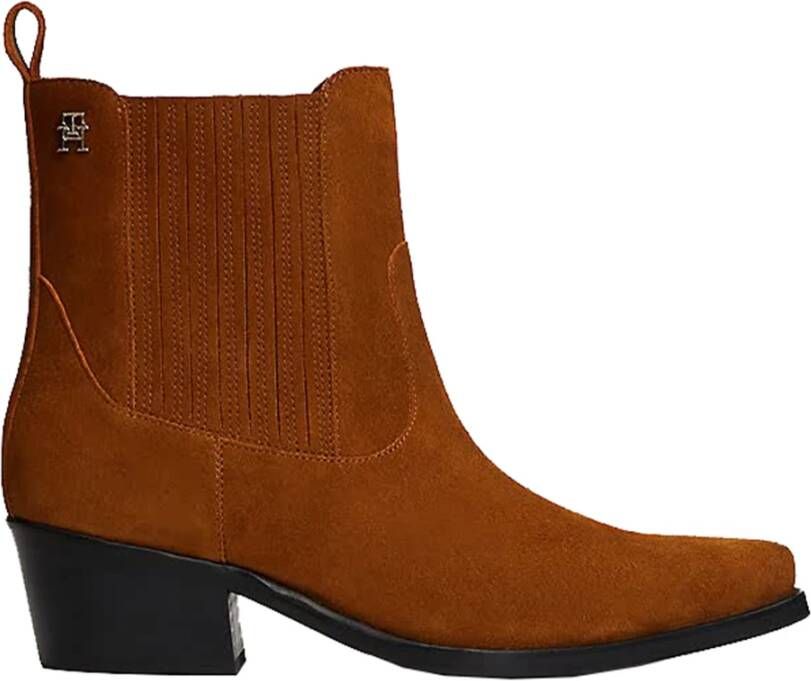 Tommy Hilfiger Stijlvolle Cowboy Laarzen voor Mannen Brown Dames