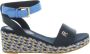 Tommy Hilfiger Sleehaksandaaltjes COLORFUL WEDGE SATIN SANDAL zomerschoen sandaal keilhak met verstelbare gesp - Thumbnail 1