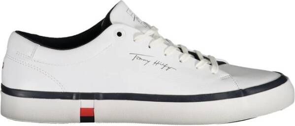 Tommy Hilfiger Stijlvolle witte sneakers voor elke gelegenheid White Heren