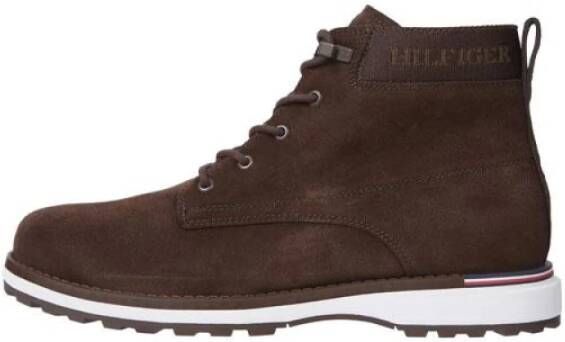 Tommy Hilfiger Suede Outdoor Boot Brown Heren