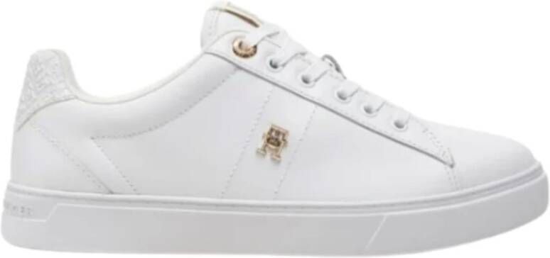 Tommy Hilfiger Verhoogde Monogram Sneakers White Dames