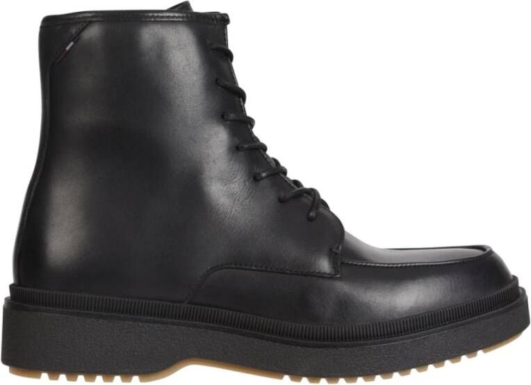 Tommy Hilfiger Premium Cleated Lace-Up Boots Black Heren