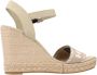 TOMMY HILFIGER Sandalen Dames Seasonal Webbing Wedge Maat: 39 Materiaal: Leer Kleur: Beige - Thumbnail 2