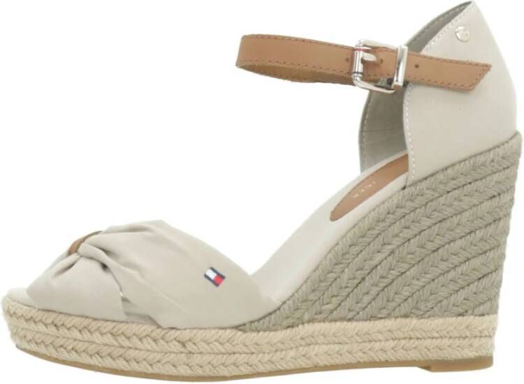 Tommy Hilfiger Espadrilles Basic Open Toe High Wedge in groen - Foto 2