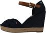 Tommy Hilfiger NU 21% KORTING: highheel sandaaltjes BASIC OPENED TOE HIGH WEDGE met een stijlvol logoborduursel - Thumbnail 3