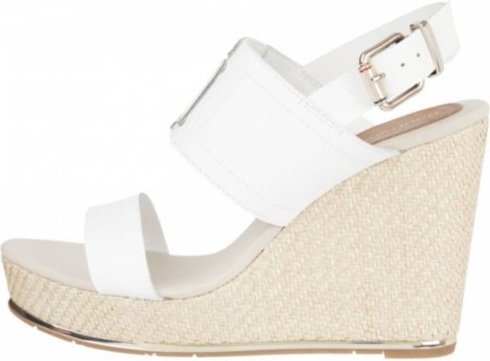 Tommy Hilfiger Highheel sandaaltjes TH ELASTIC HIGH WEDGE SANDAL met elastische inzet