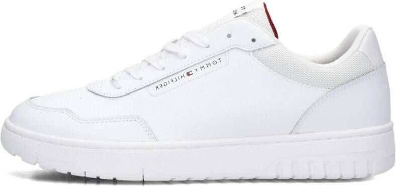 Tommy Hilfiger Witte Core Leren Sneakers White Heren