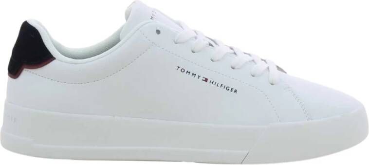 Tommy Hilfiger Witte Court Leren Herenschoenen White Heren