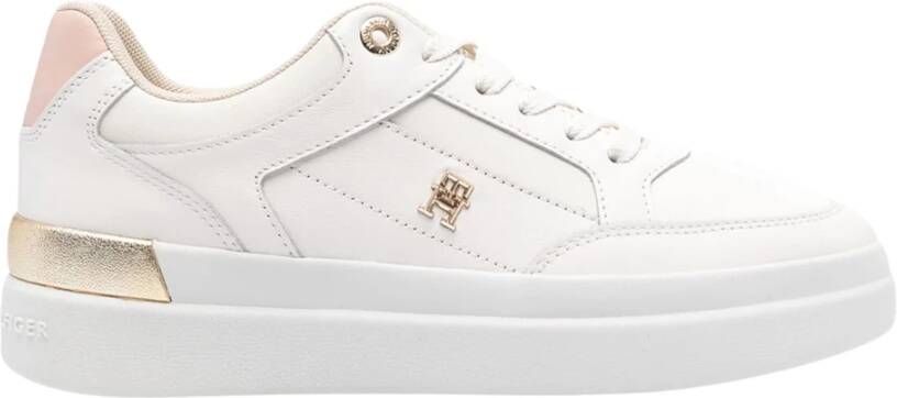 Tommy Hilfiger Witte Hardware Court Sneaker White Dames