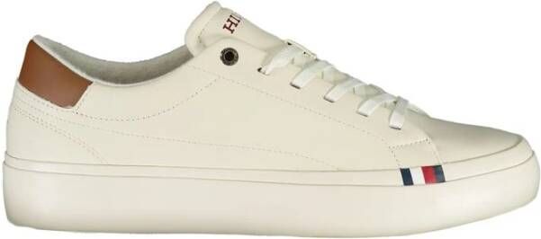 Tommy Hilfiger Witte Heren Sneakers Stijlvol Statement White Heren