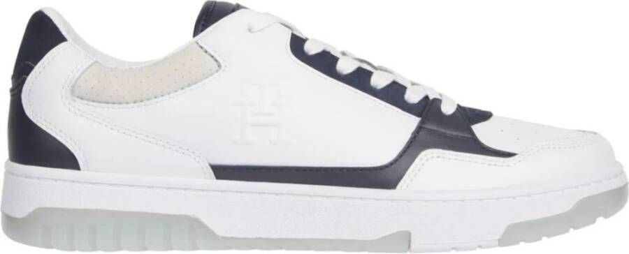 Tommy Hilfiger Witte Locker Sneakers voor Mannen White Heren